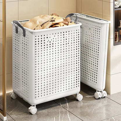 Foldable Laundry Basket With Wheels