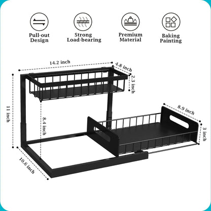 2-Tier Slide-Out Under Sink Organizer