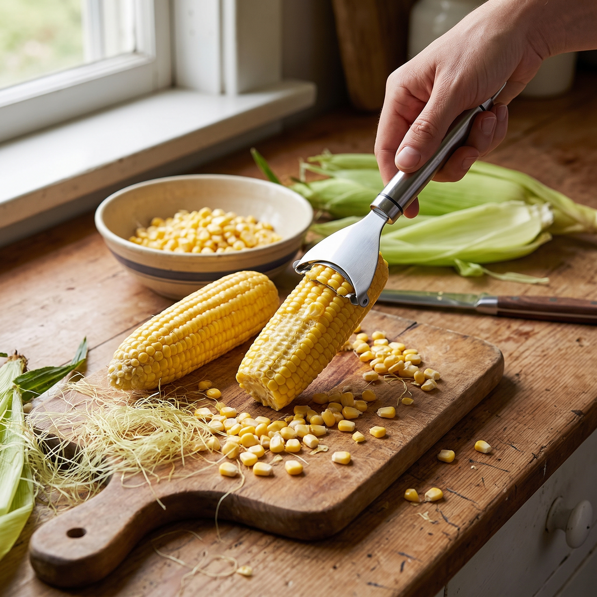 Super Fast Corn Peeler