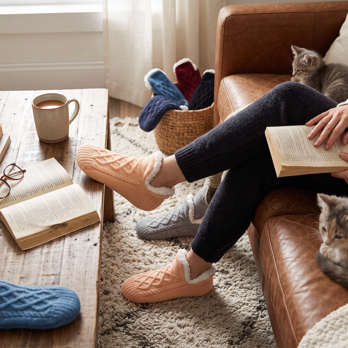 Non Slip Thermal Socks for Women