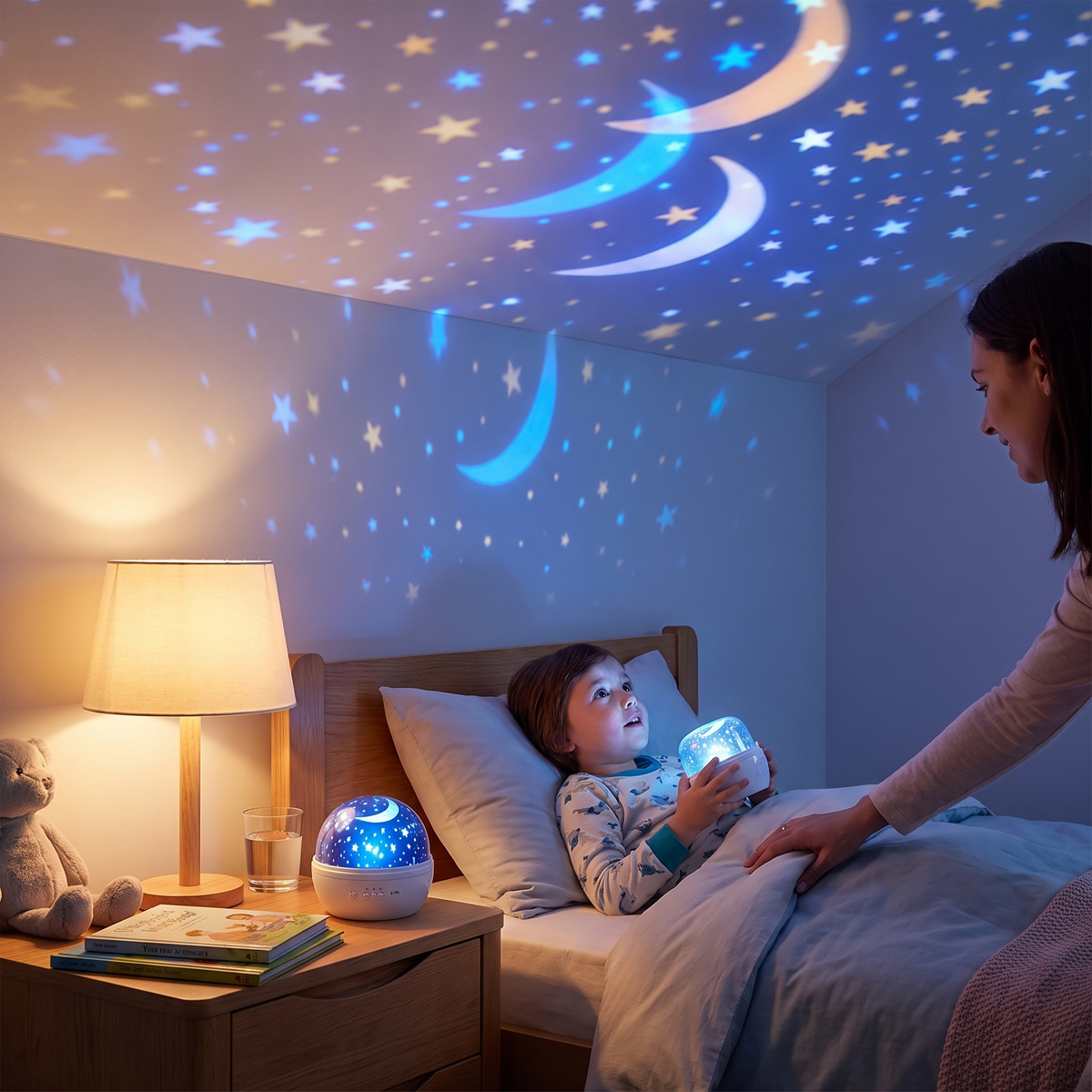 Children's Night Light and Ocean Projection Lamp