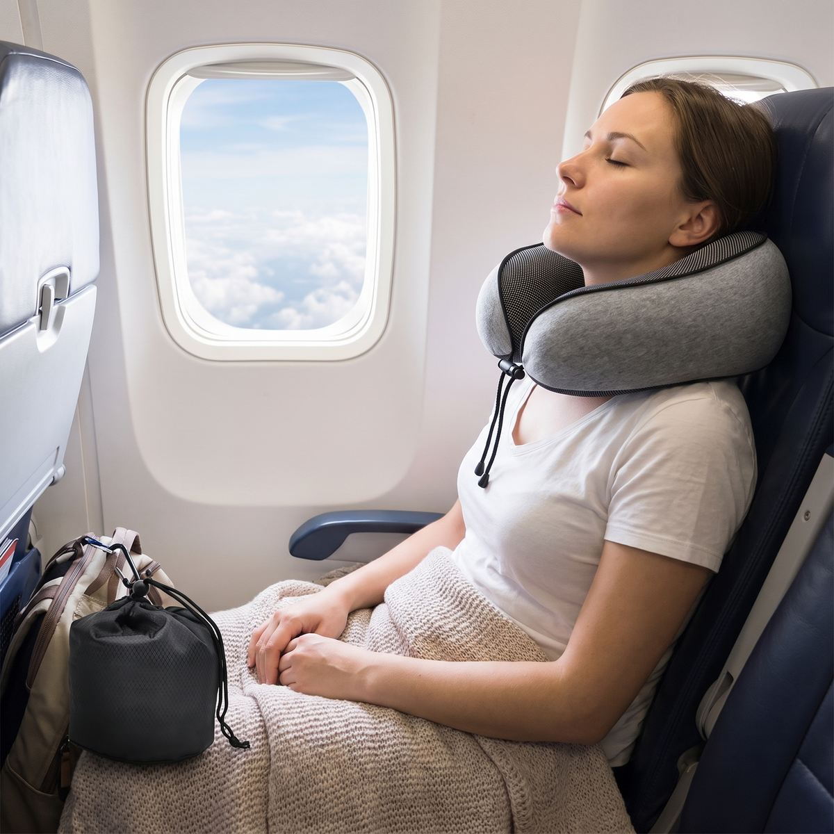 Snail Style Memory Foam Travel Neck Pillow