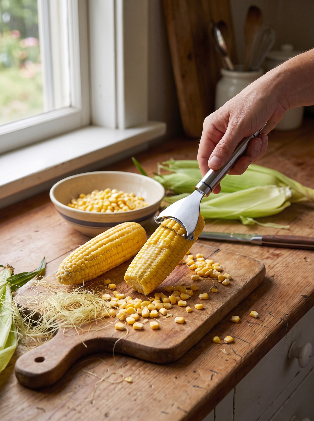 Super Fast Corn Peeler lifestyle 1