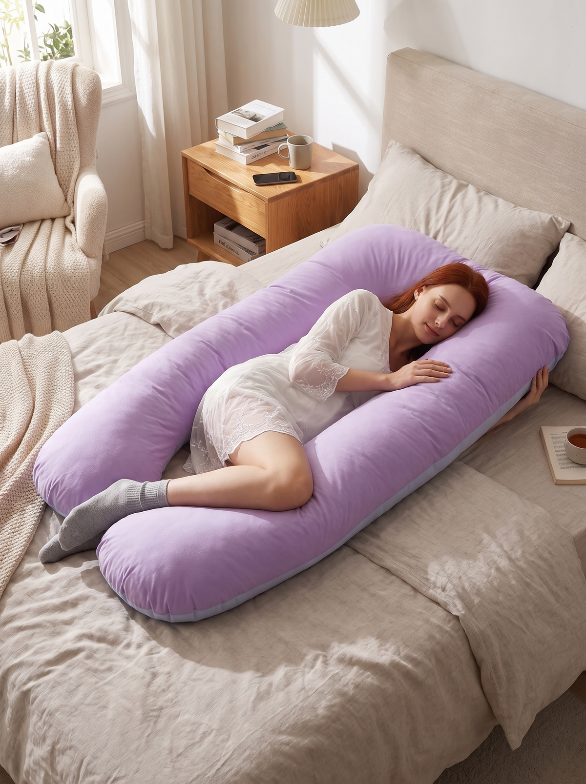 Full Support Body Pillow lifestyle 1