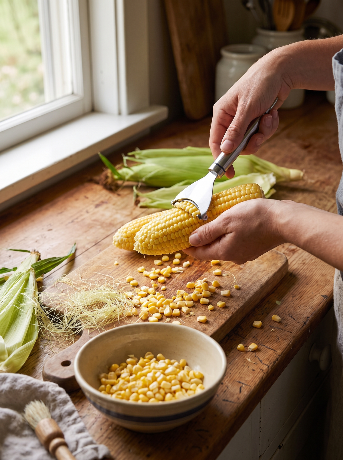 Super Fast Corn Peeler lifestyle 3