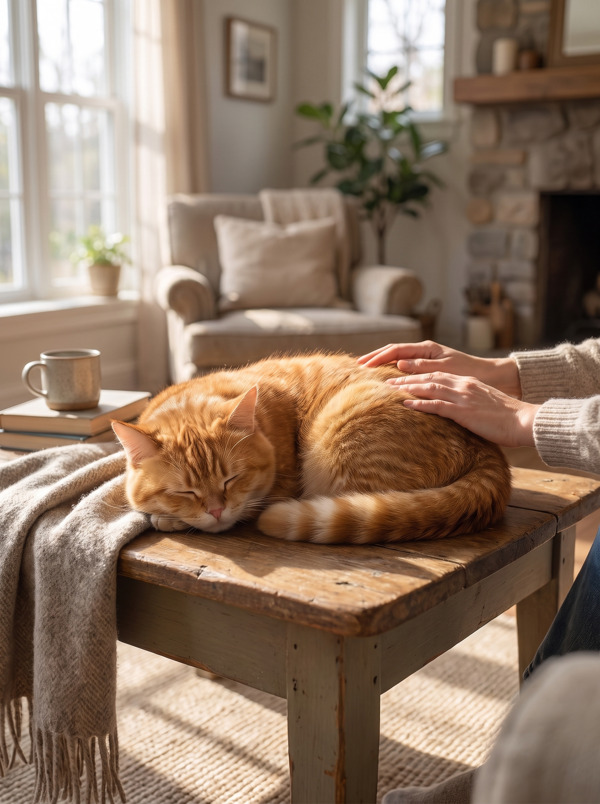Sisal Cat Scratcher Mat lifestyle 3