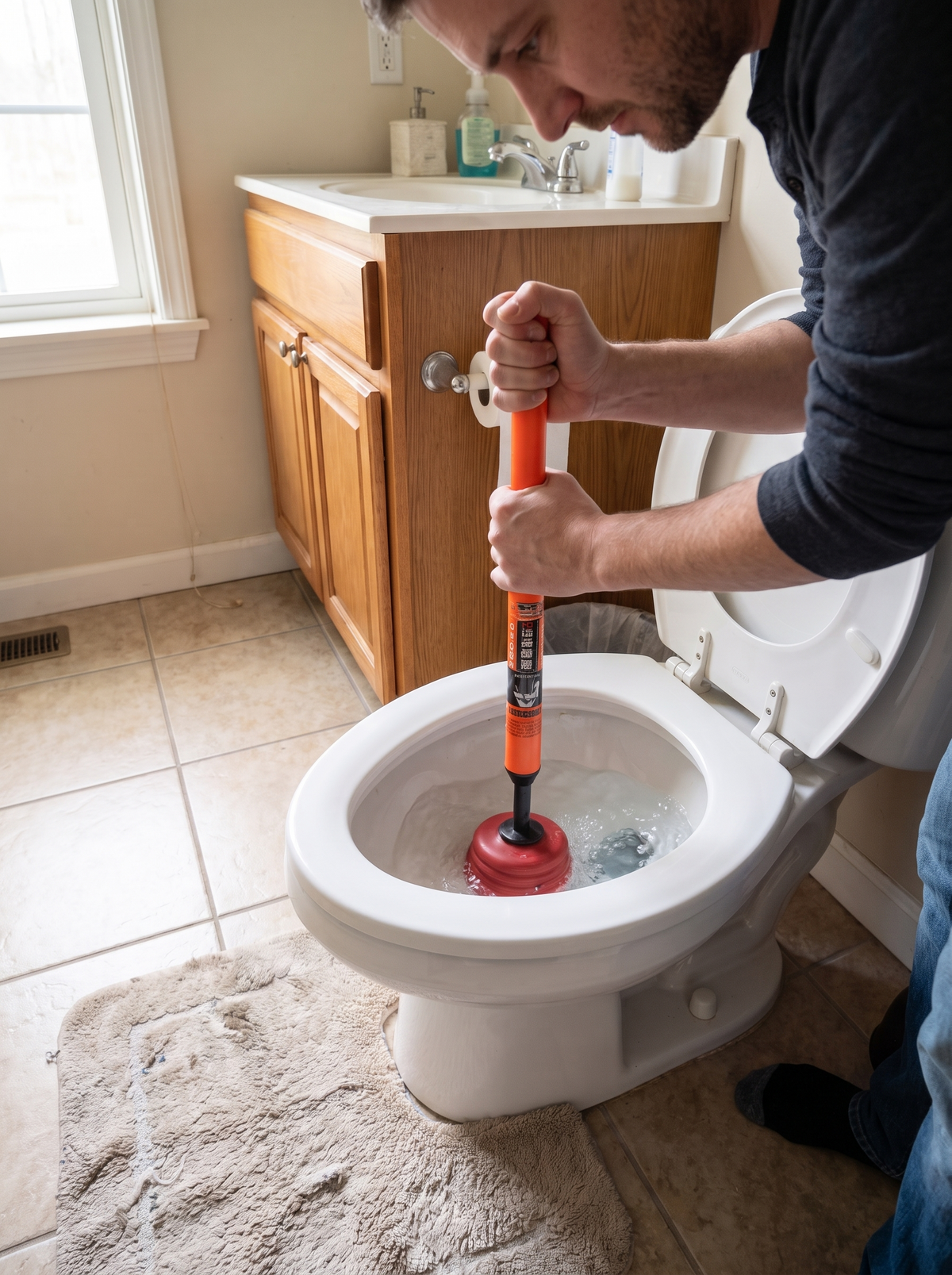 High Pressure Air Toilet Plunger lifestyle 1
