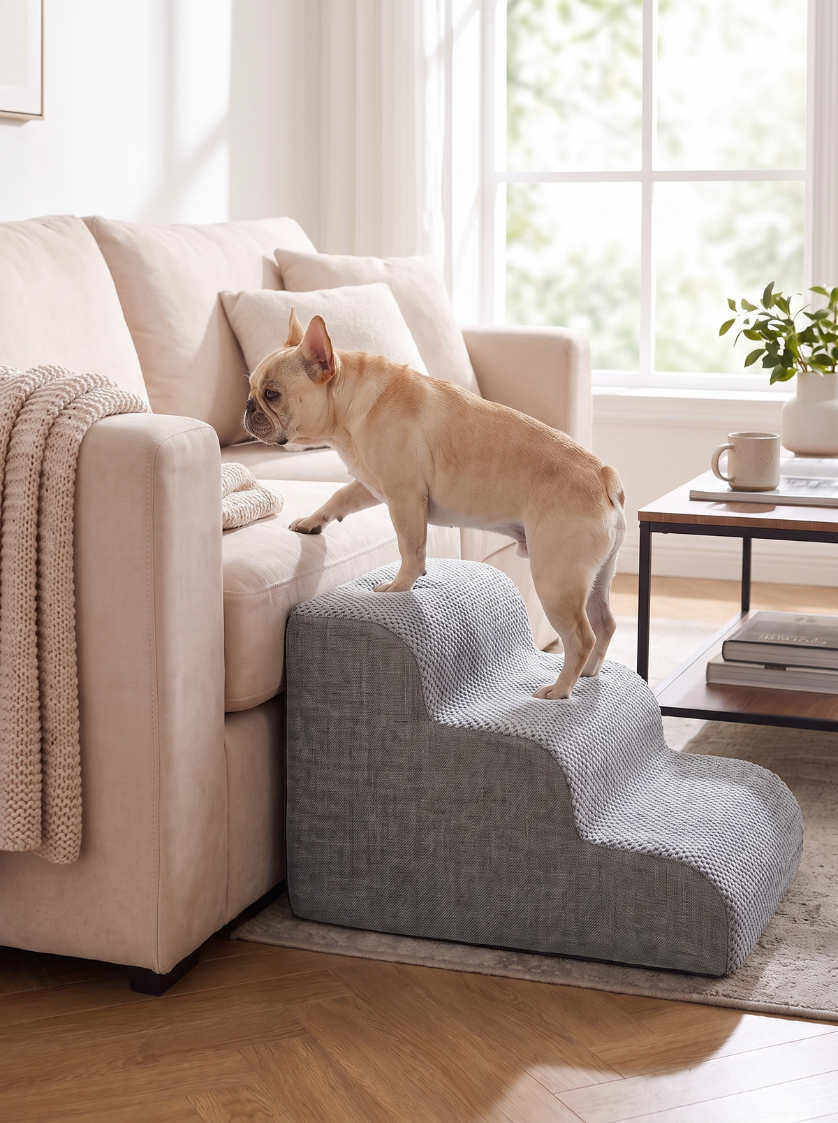 Dog Stairs for Bed lifestyle 1