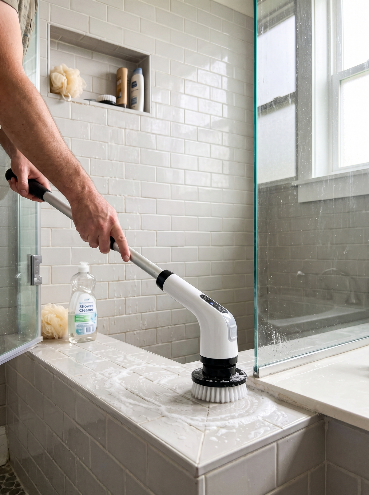 Cordless Electric Scrubber lifestyle 1