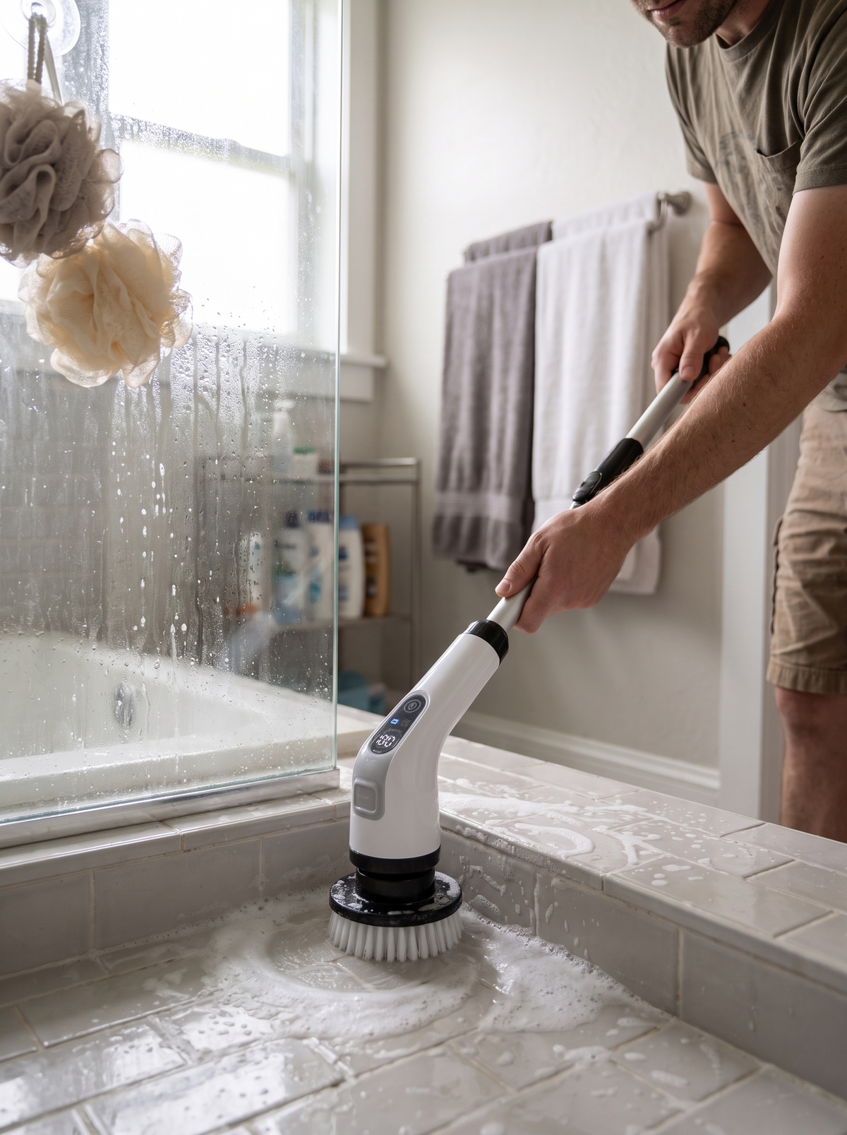Cordless Electric Scrubber lifestyle 2