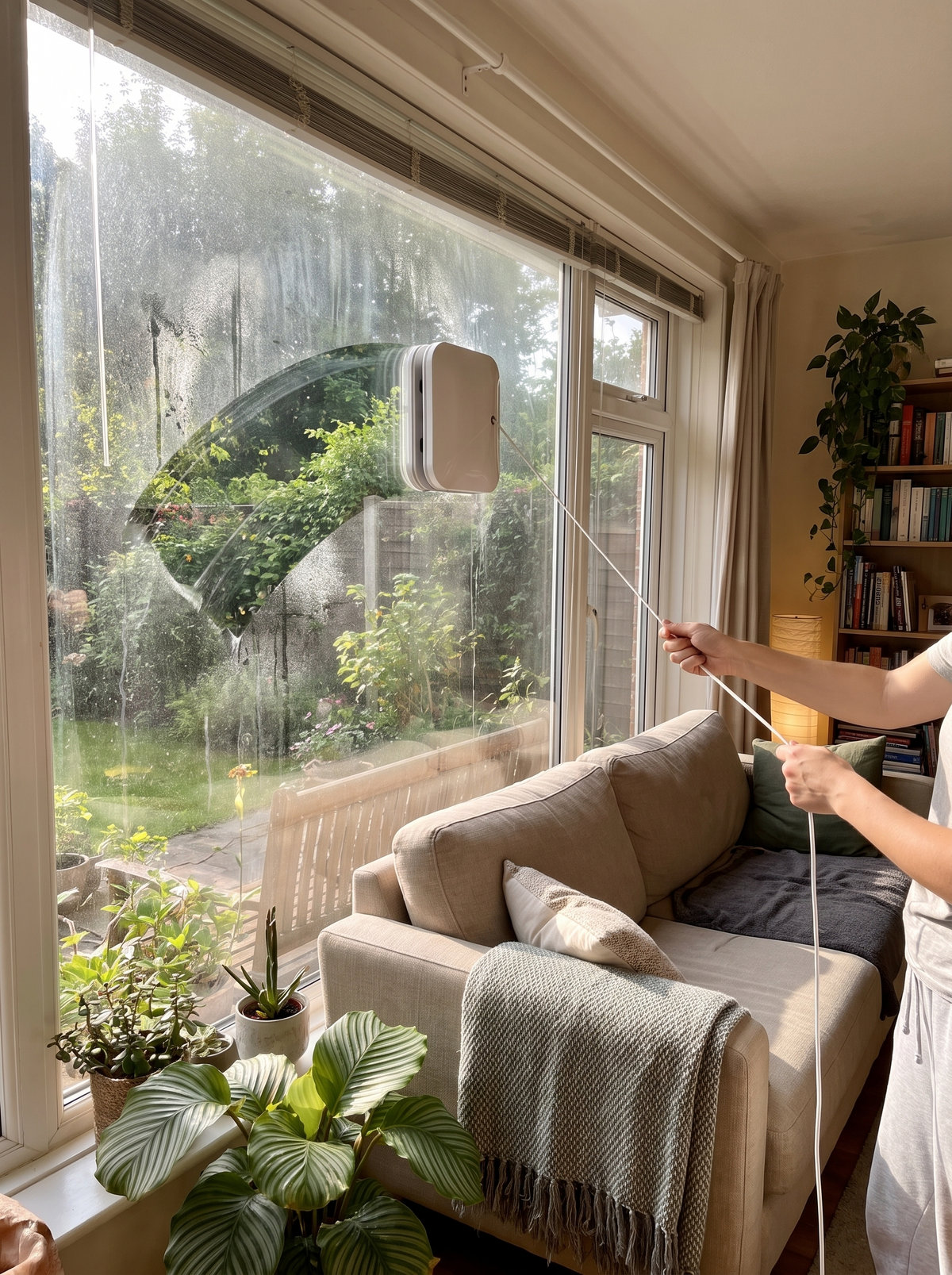 Automatic Magnetic Window Cleaner lifestyle 1