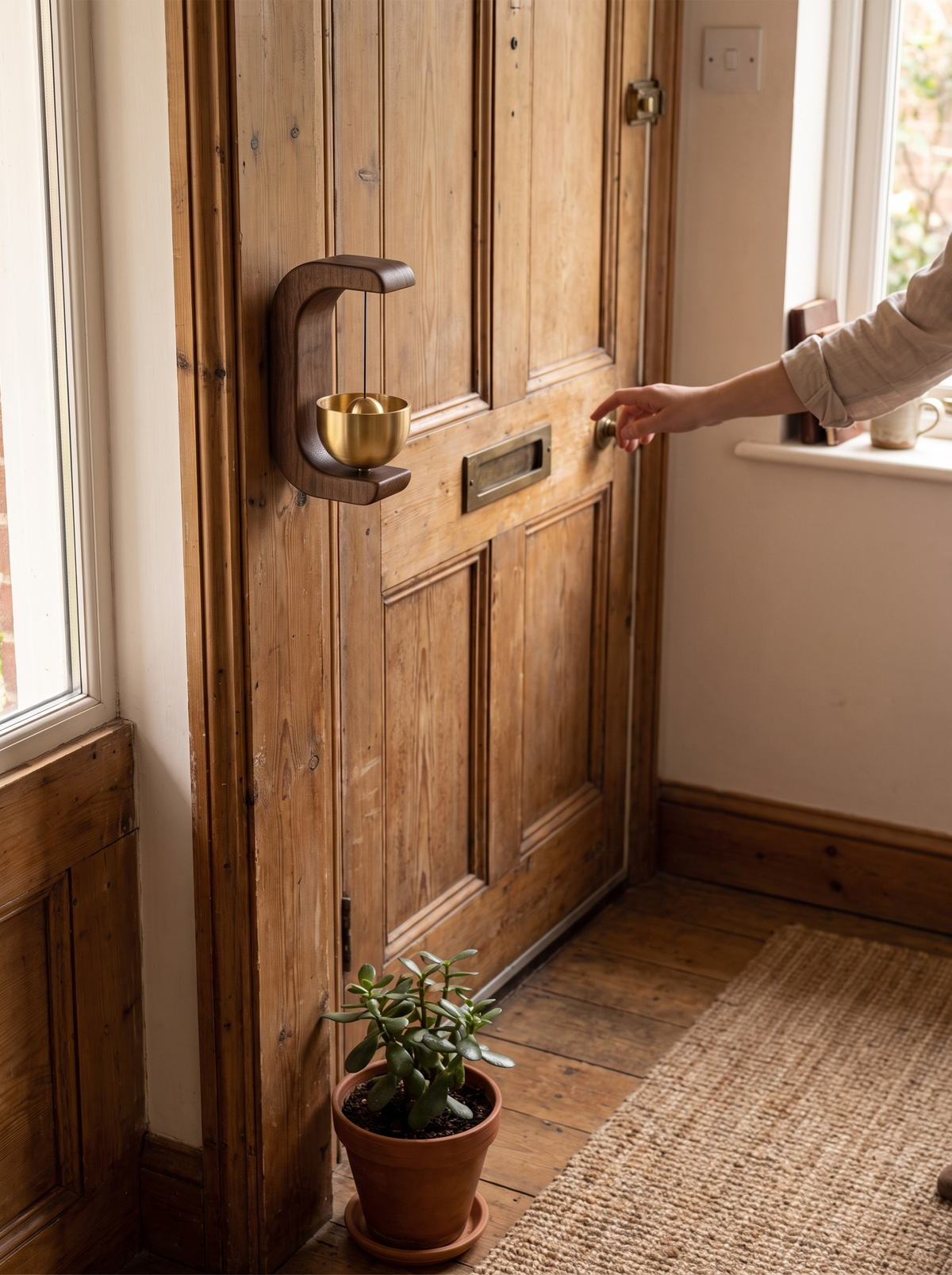 Brass Bell Door Chime lifestyle 2