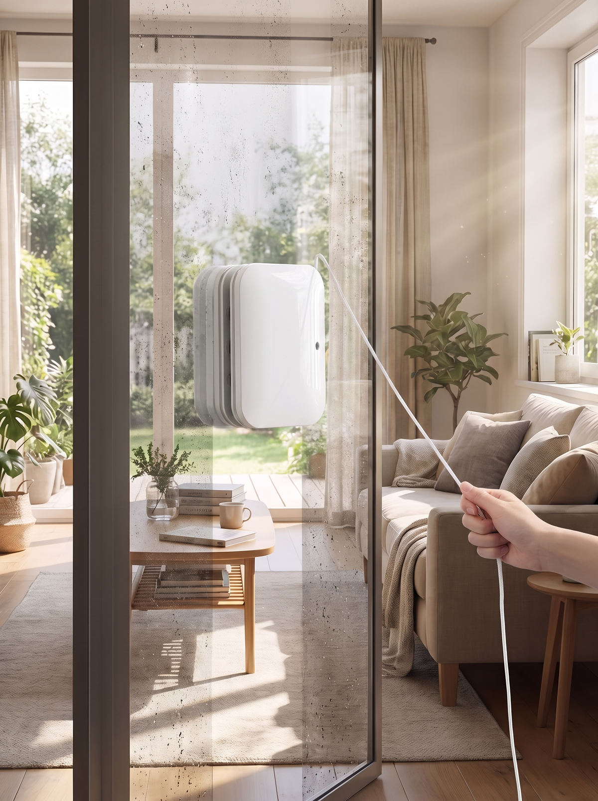 Automatic Magnetic Window Cleaner lifestyle 2