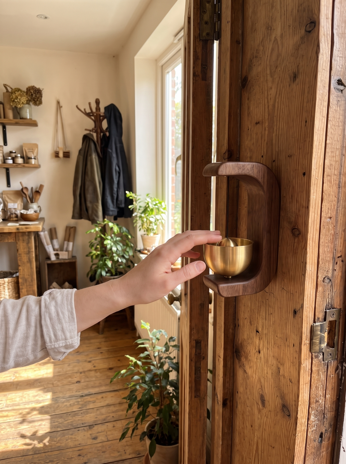 Brass Bell Door Chime lifestyle 3
