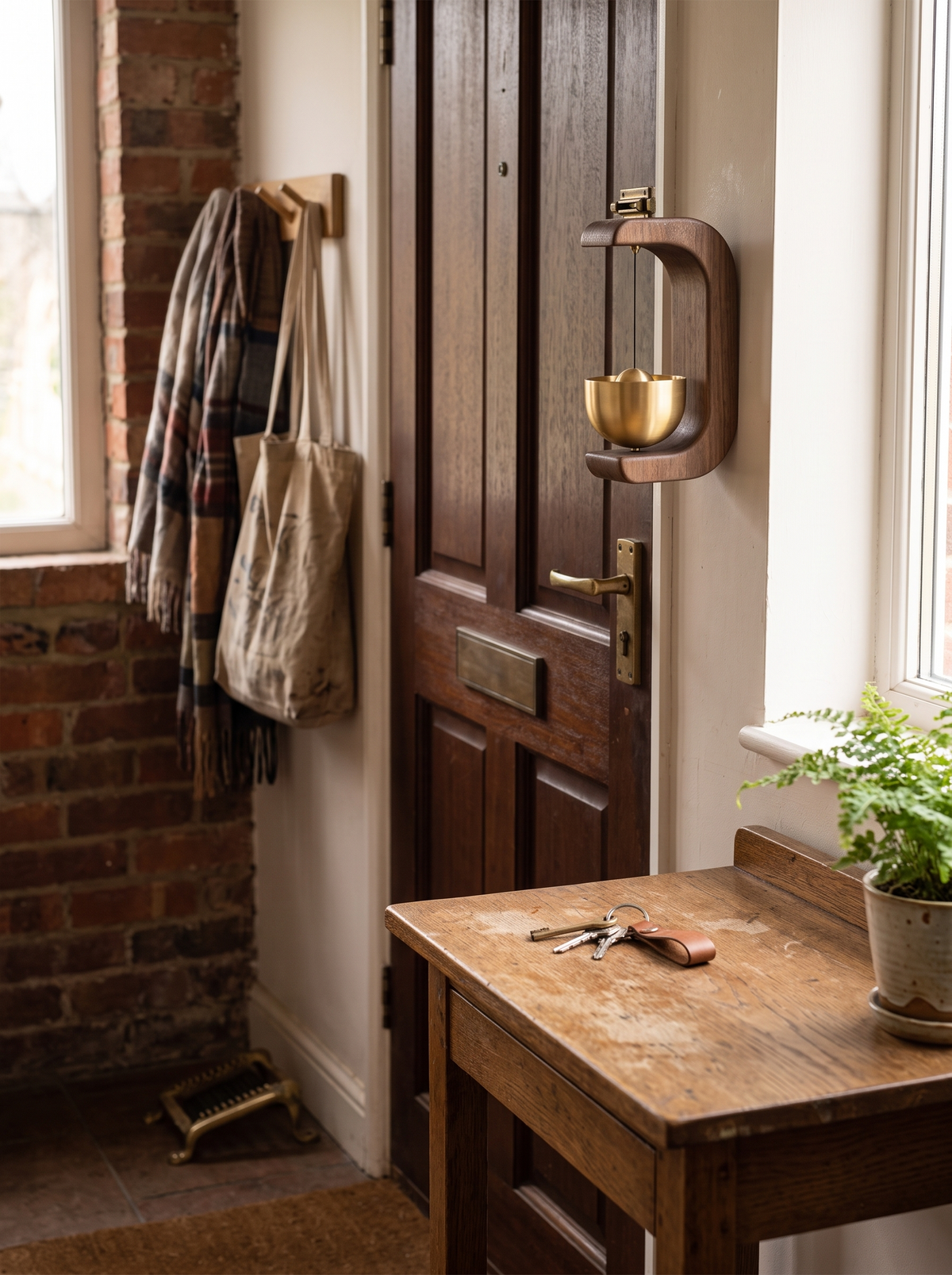Brass Bell Door Chime lifestyle 1