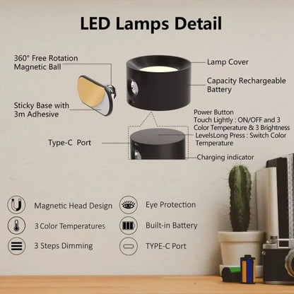 Rechargeable 360° Wall Light
