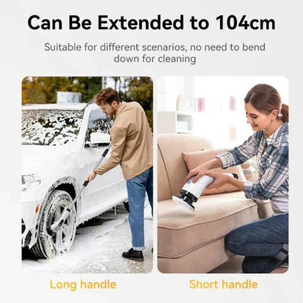 Cordless Electric Scrubber with 7 Brushes