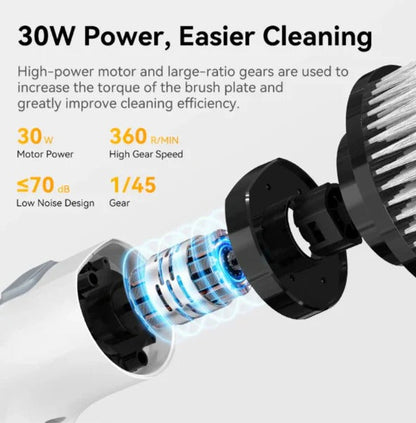 Cordless Electric Scrubber with 7 Brushes