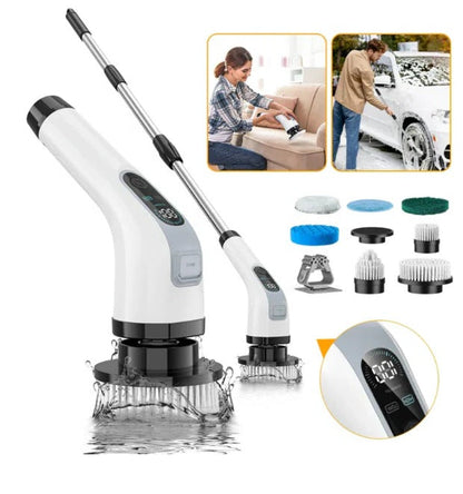 Cordless Electric Scrubber with 7 Brushes