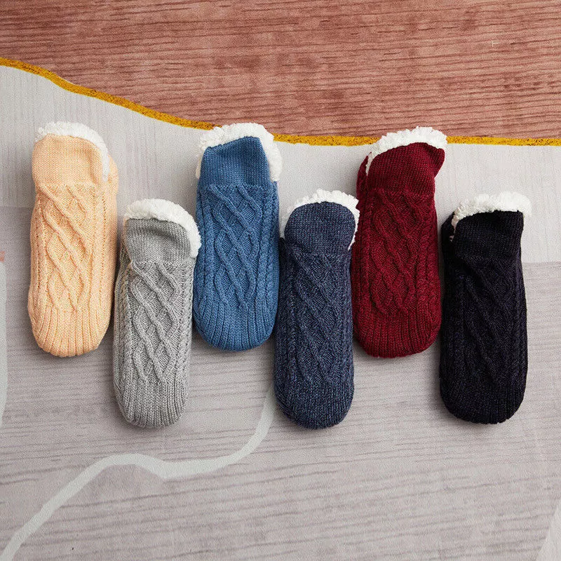 Non-Slip Thermal Fleece Socks for Women