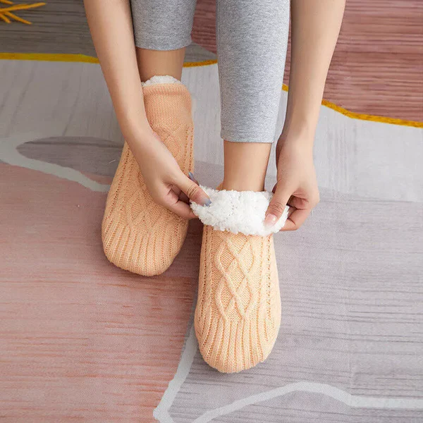 Non-Slip Thermal Fleece Socks for Women